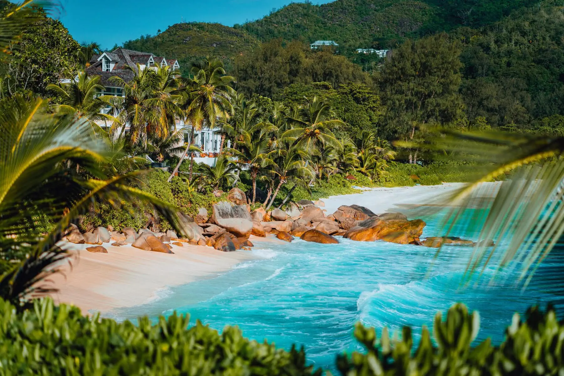 Seychelles tropical island